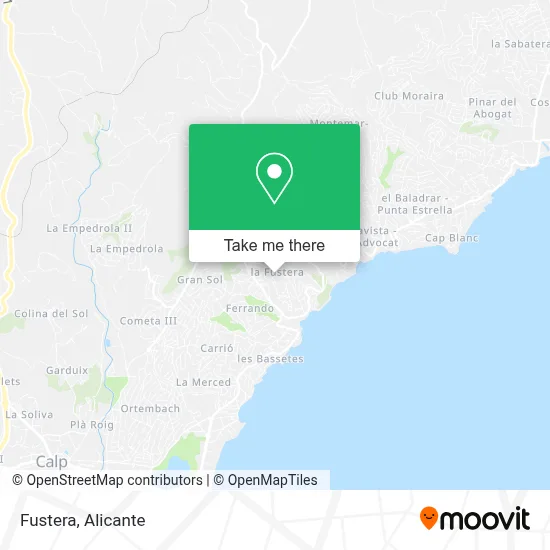 Fustera map