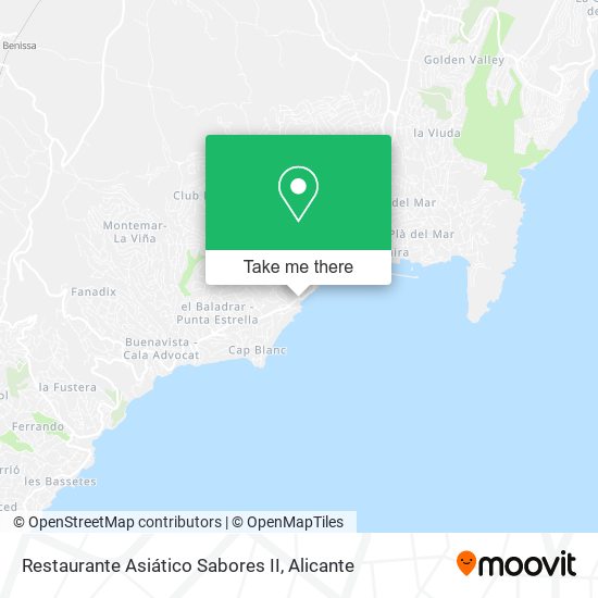 Restaurante Asiático Sabores II map