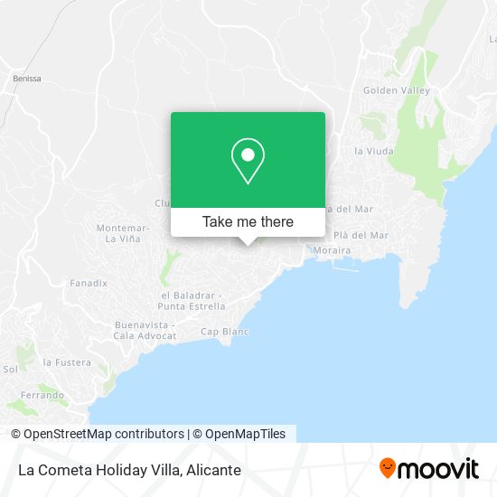 La Cometa Holiday Villa map