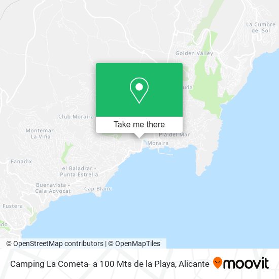 Camping La Cometa- a 100 Mts de la Playa map