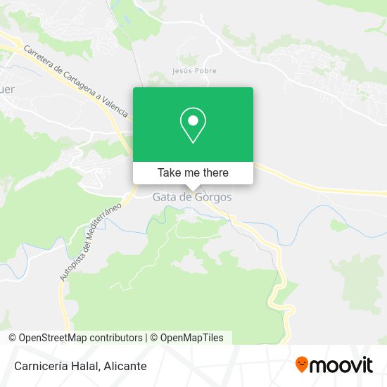 Carnicería Halal map