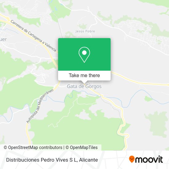 Distribuciones Pedro Vives S L map