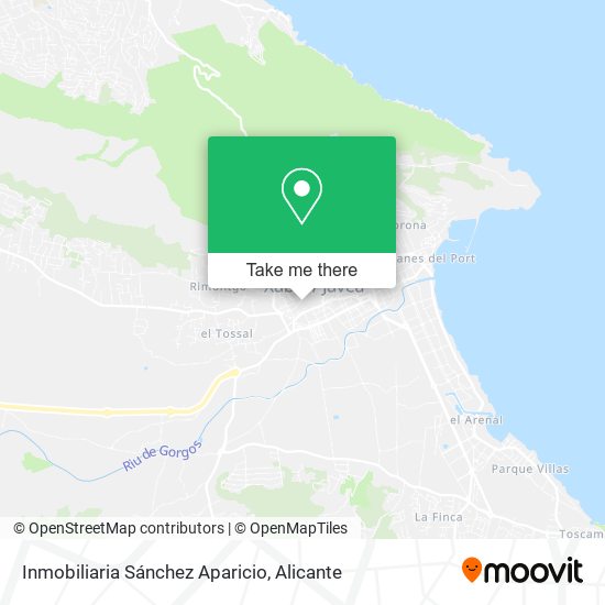 Inmobiliaria Sánchez Aparicio map