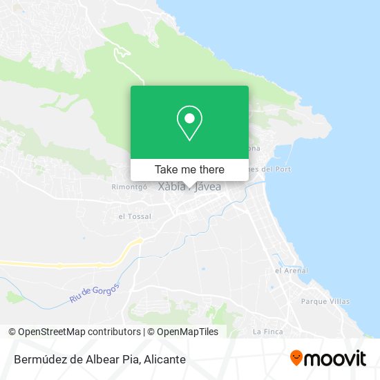 Bermúdez de Albear Pia map