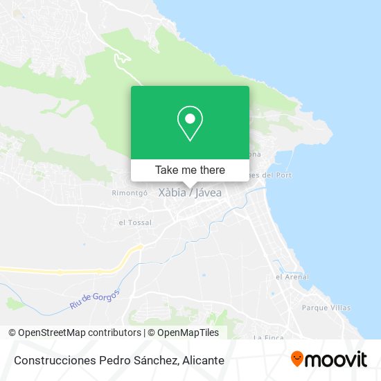 Construcciones Pedro Sánchez map