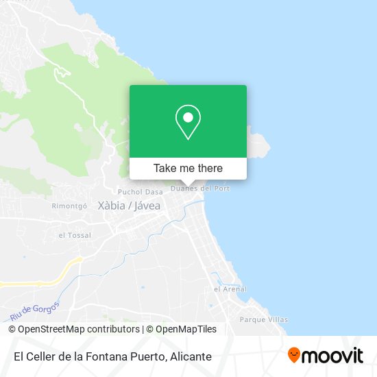 El Celler de la Fontana Puerto map
