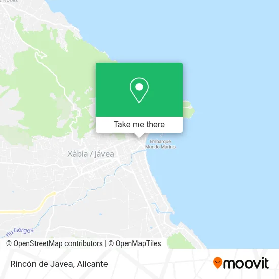 Rincón de Javea map