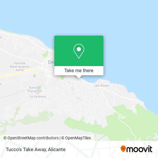 Tucco's Take Away map