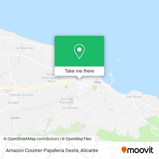 Amazon Counter-Papelería Oeste map