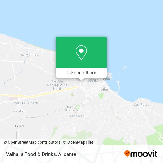 Valhalla Food & Drinks map