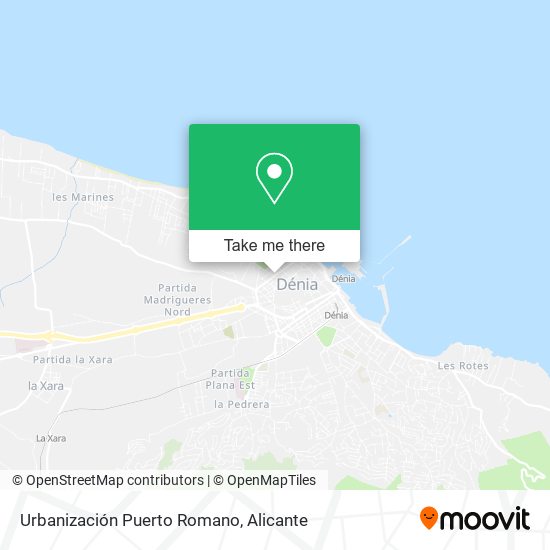 Urbanización Puerto Romano map