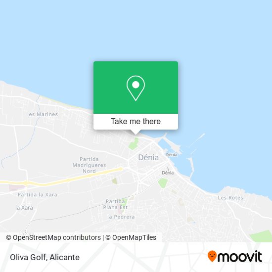 Oliva Golf map