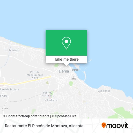 Restaurante El Rincón de Montava map