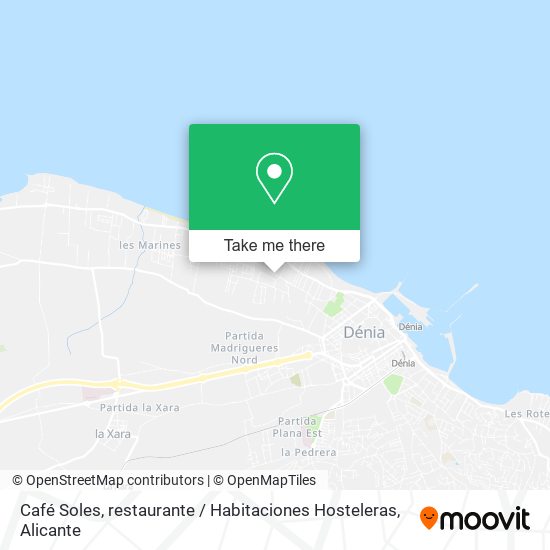 Café Soles, restaurante / Habitaciones Hosteleras map