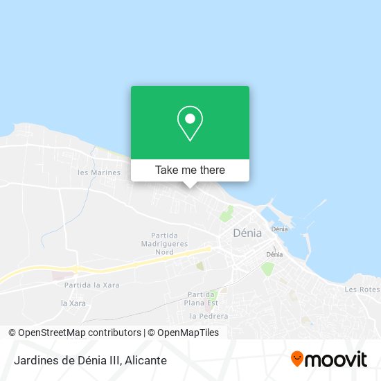 Jardines de Dénia III map