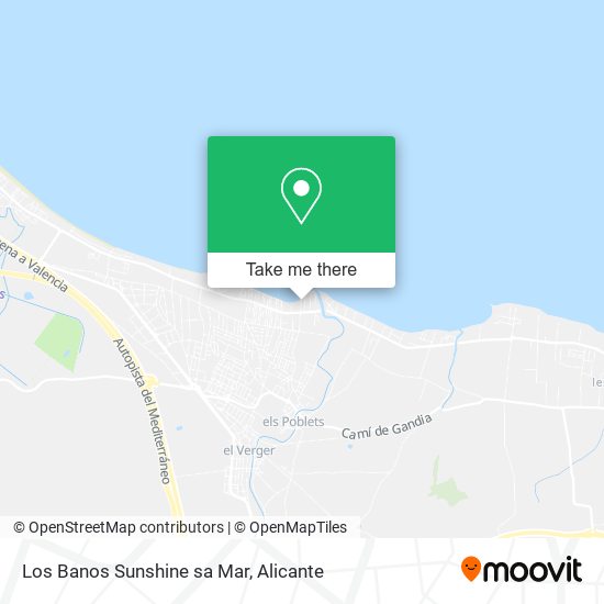 Los Banos Sunshine sa Mar map