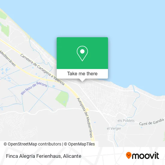 Finca Alegría Ferienhaus map