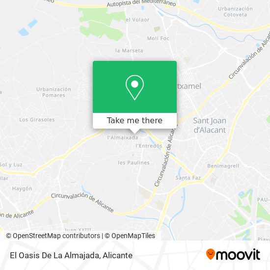 El Oasis De La Almajada map