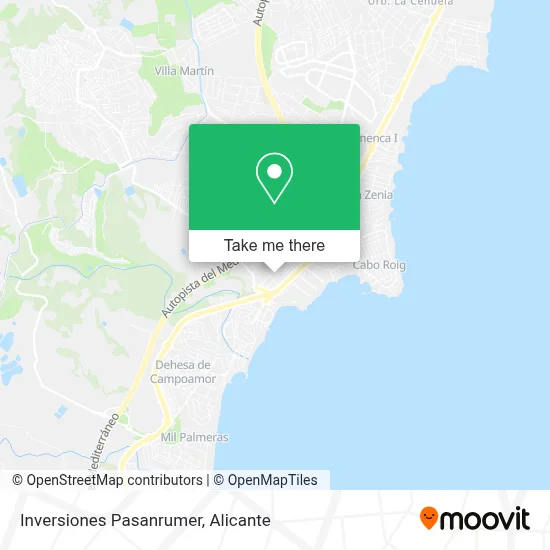 Inversiones Pasanrumer map