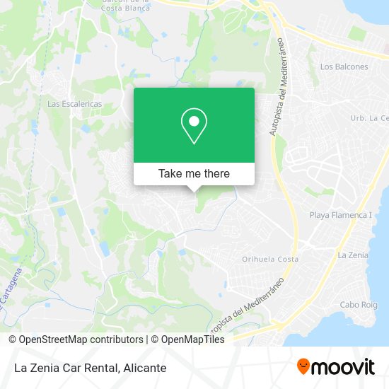 La Zenia Car Rental map