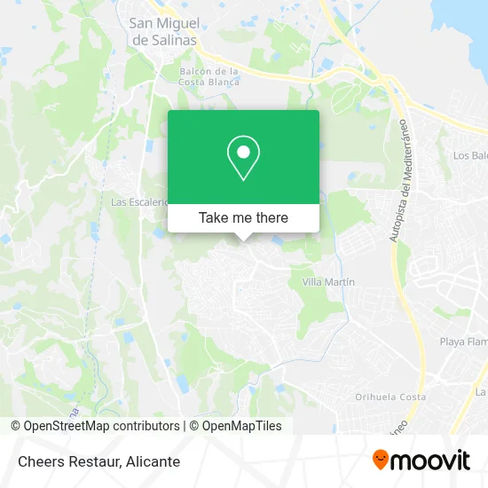 Cheers Restaur map