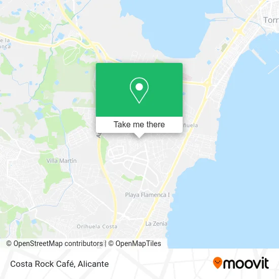 Costa Rock Café map