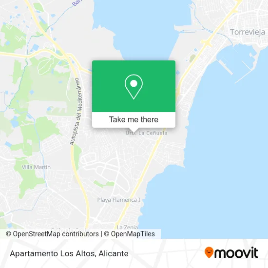 mapa Apartamento Los Altos