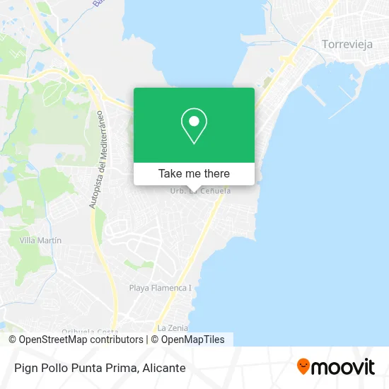 Pign Pollo Punta Prima map