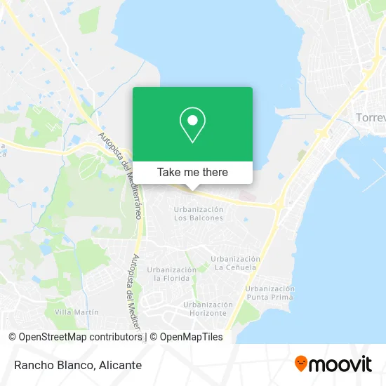 Rancho Blanco map