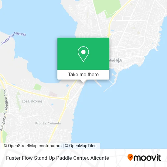Fuster Flow Stand Up Paddle Center map
