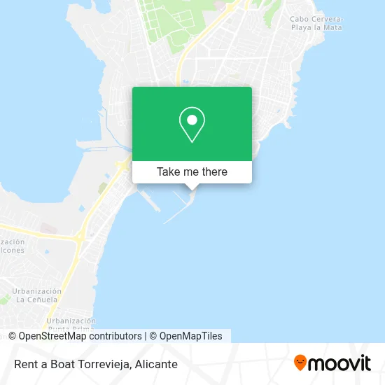Rent a Boat Torrevieja map