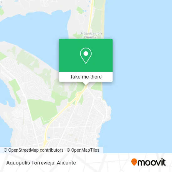 mapa Aquopolis Torrevieja