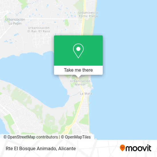 Rte El Bosque Animado map