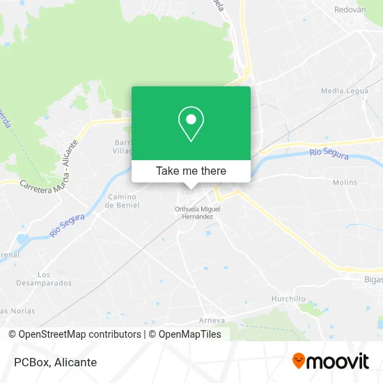 PCBox map