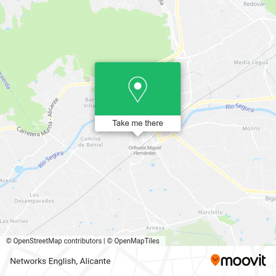 Networks English map
