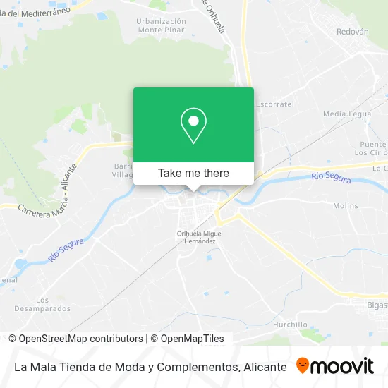 La Mala Tienda de Moda y Complementos map