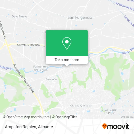 mapa Amplifon Rojales
