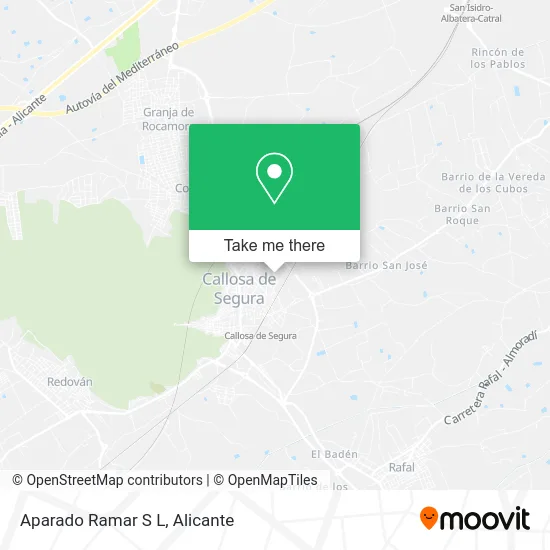 Aparado Ramar S L map