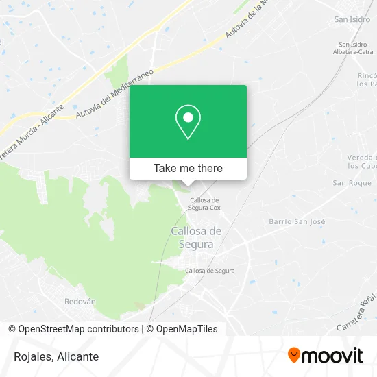 Rojales map