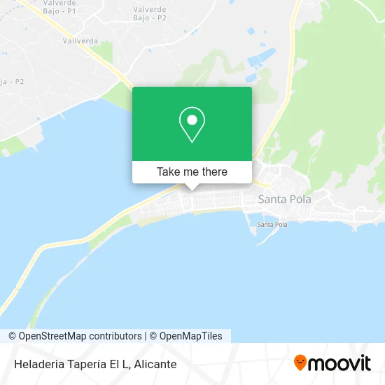 mapa Heladeria Tapería El L