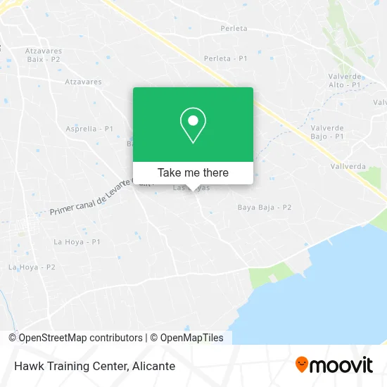 Hawk Training Center map