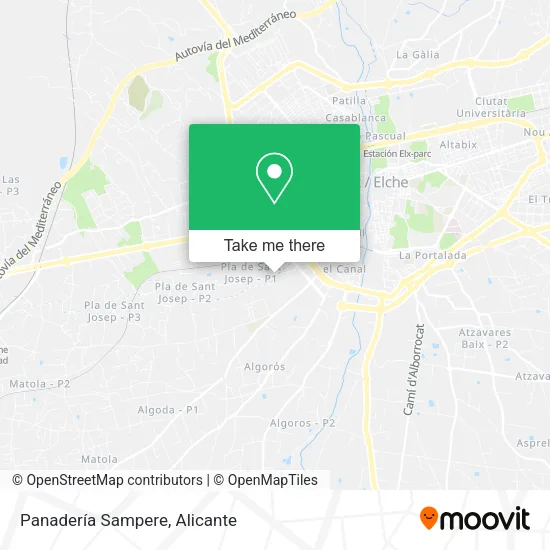Panadería Sampere map