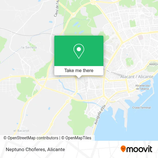 Neptuno Choferes map