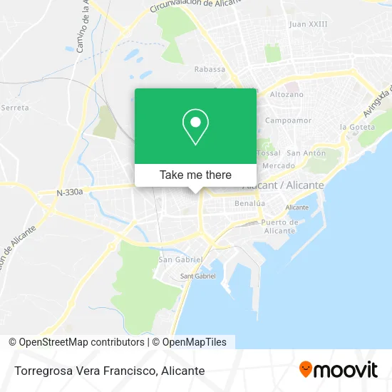 Torregrosa Vera Francisco map