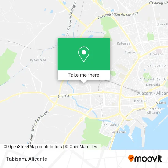 Tabisam map