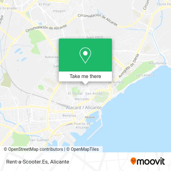 Rent-a-Scooter.Es map