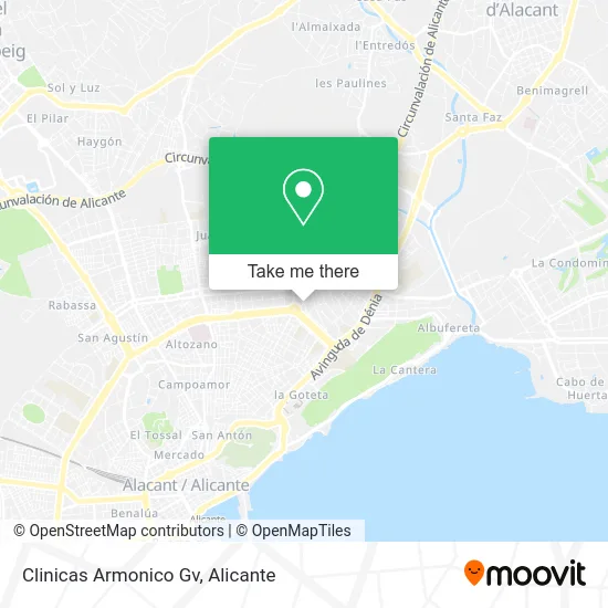 Clinicas Armonico Gv map