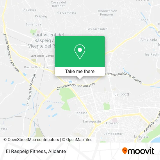 El Raspeig Fitness map