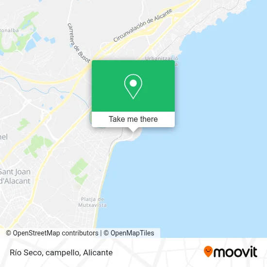 Río Seco, campello map