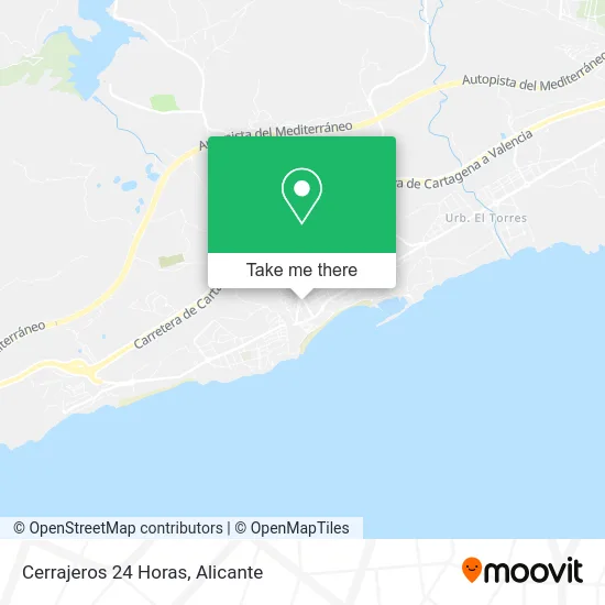 Cerrajeros 24 Horas map